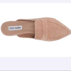 NWT Steve Madden Flavor Flat Tan Suede Mule 9.5M